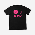 Re NAO Classic Black Tee – Pink Logo