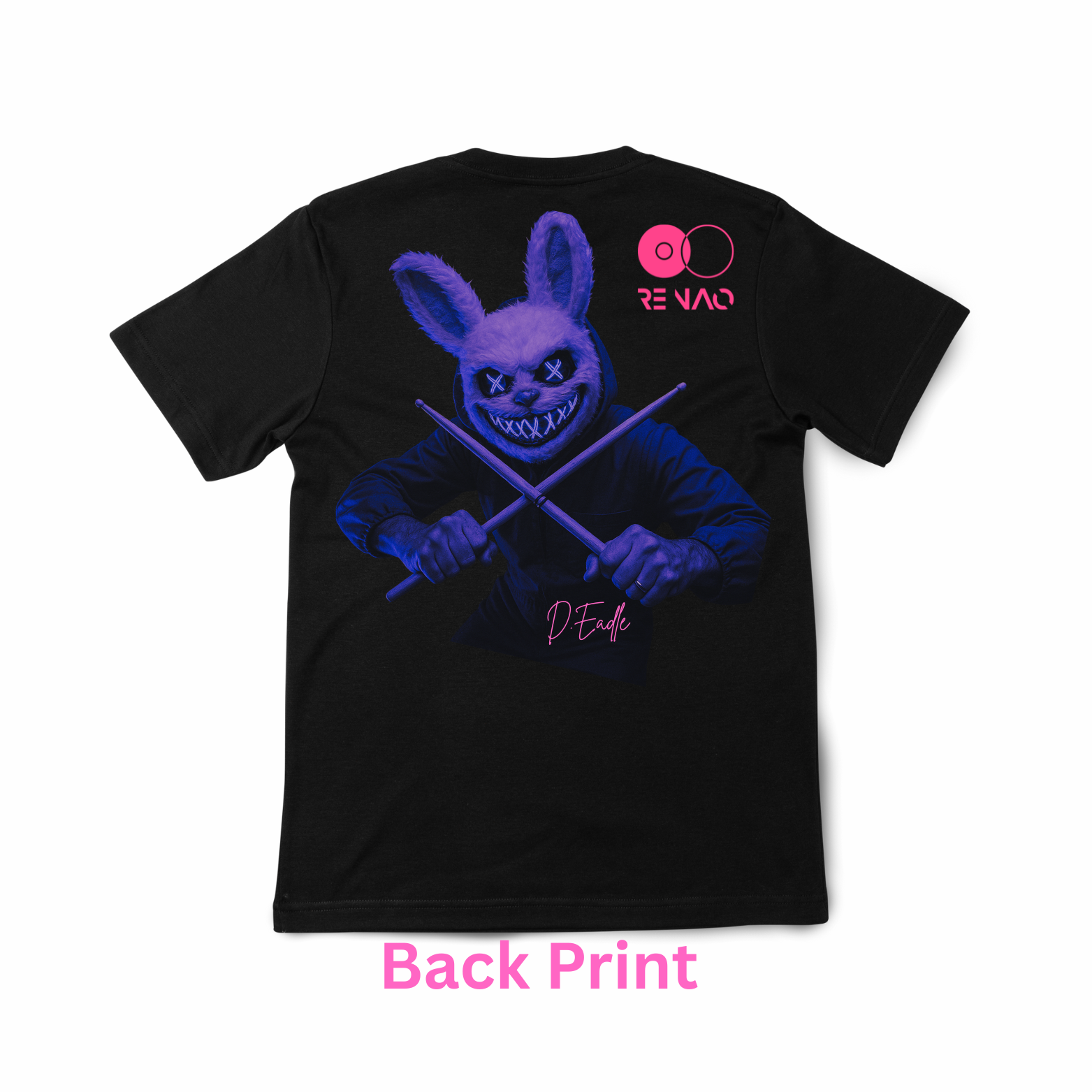 Re NAO Black Tee – Bunny Drummer Halloween Special