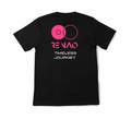 Re NAO Black Tee – Pink Logo “Timeless Journey” Edition