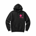 Re NAO Black Hoodie – Pink Logo